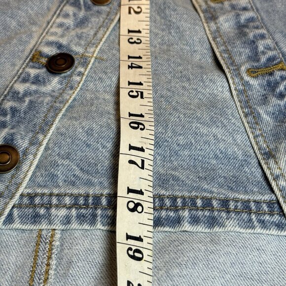 Hunter & Brown Women’s Denim Skirt XL Button Front Cargo Pockets - Picture 11 of 14